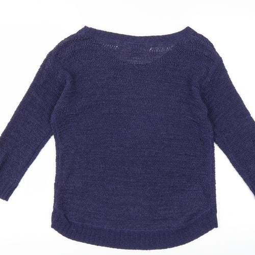 H&M Womens Blue   Pullover Jumper Size S