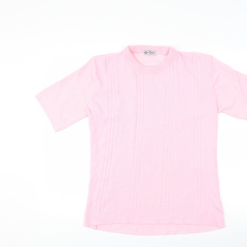 Emma Collection Womens Pink   Basic T-Shirt Size L