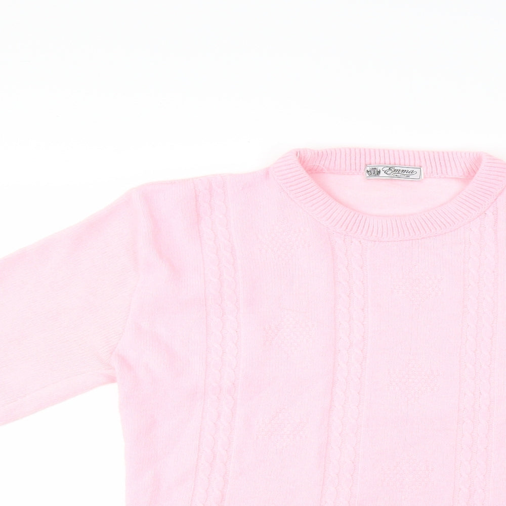 Emma Collection Womens Pink   Basic T-Shirt Size L