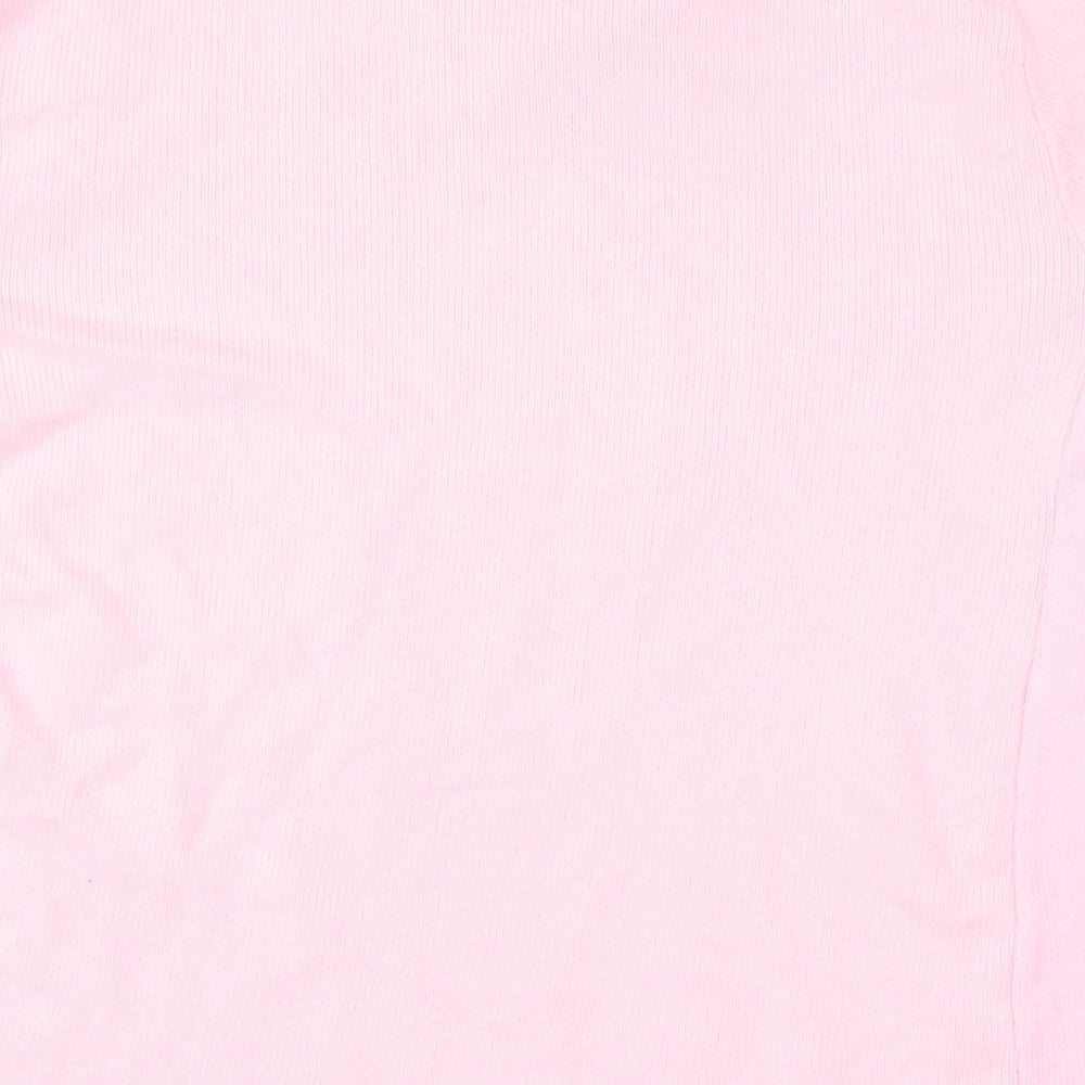 Emma Collection Womens Pink   Basic T-Shirt Size L