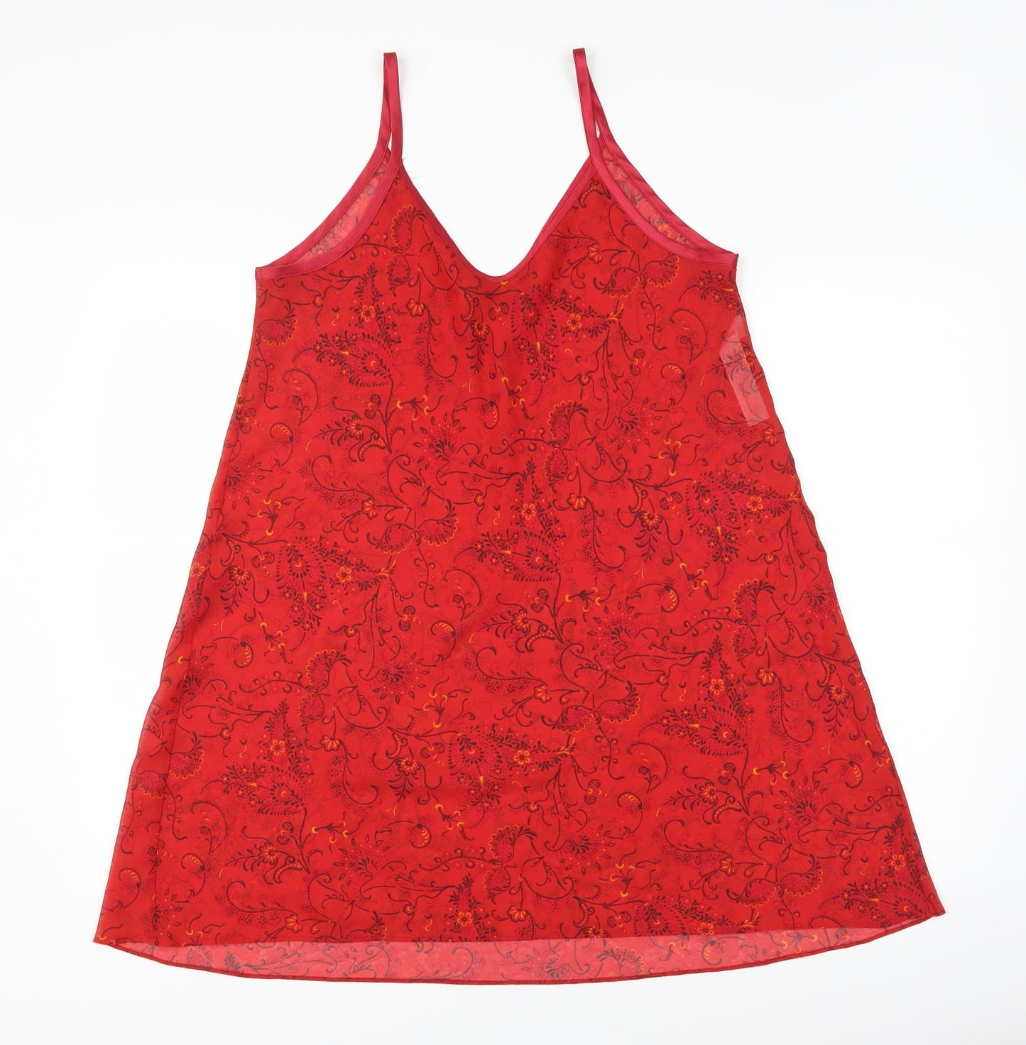 Marks and Spencer Womens Red Floral  Camisole Tank Size 12