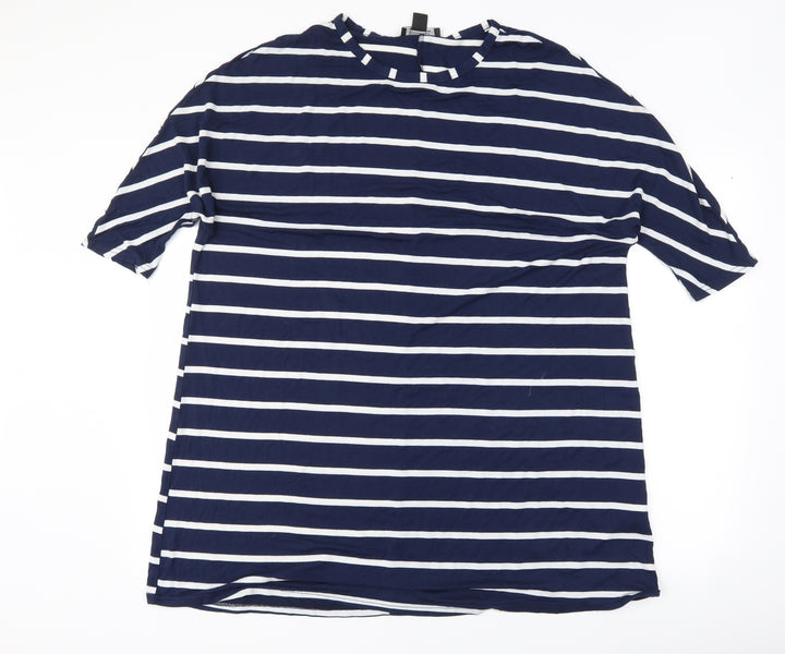 Atmosphere Womens Blue Striped  T-Shirt Dress  Size 10