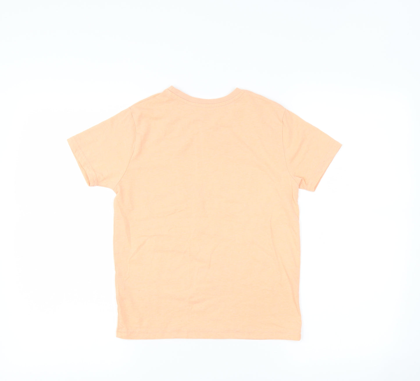 Primark Boys Orange   Basic T-Shirt Size 8-9 Years  - Venice beach