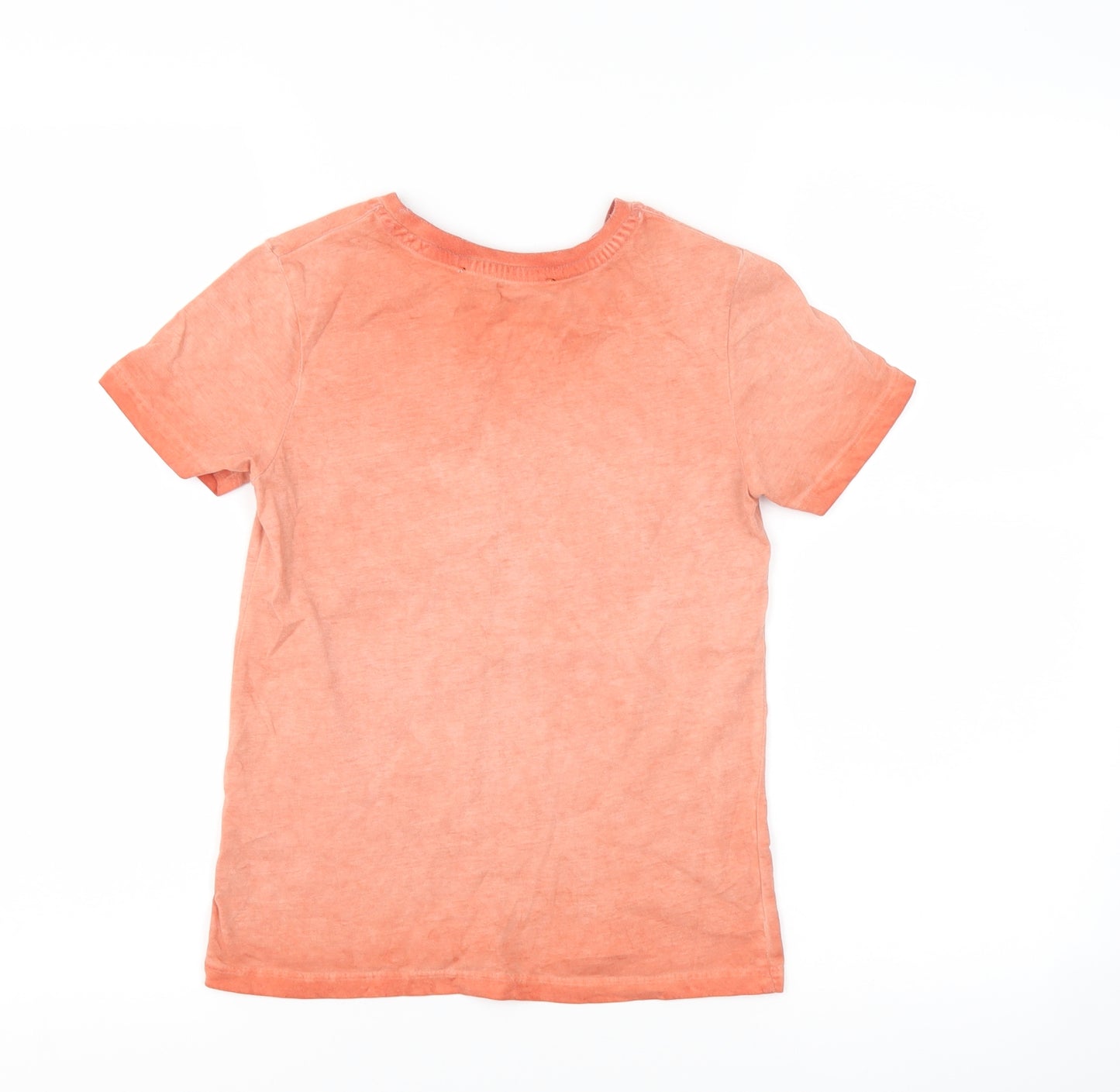 George Boys Orange   Basic T-Shirt Size 6-7 Years  - Palm Beach