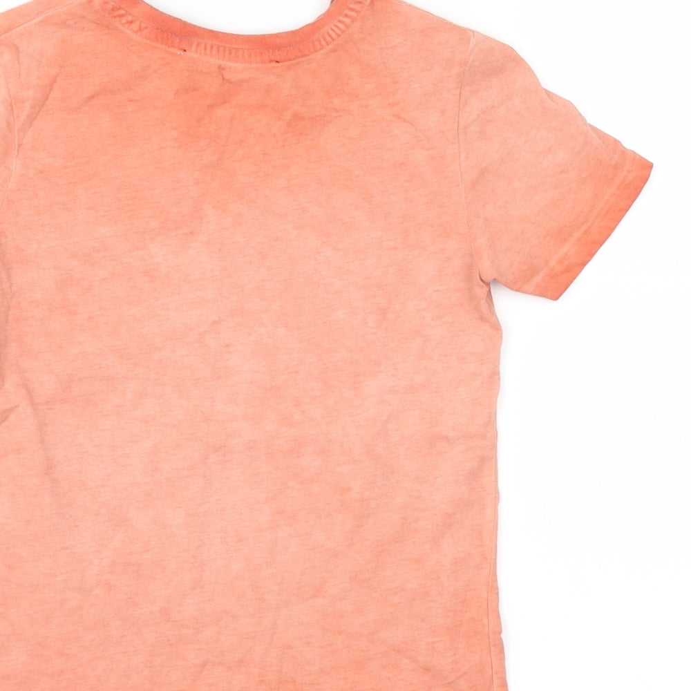 George Boys Orange   Basic T-Shirt Size 6-7 Years  - Palm Beach