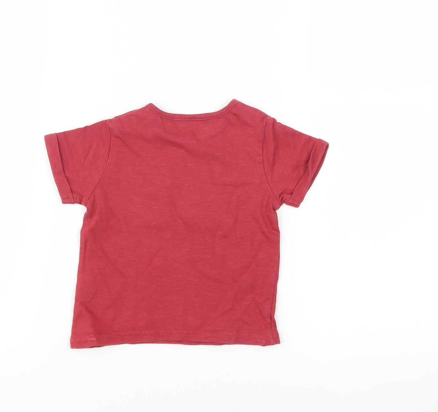 TU Boys Red   Basic T-Shirt Size 6-9 Months