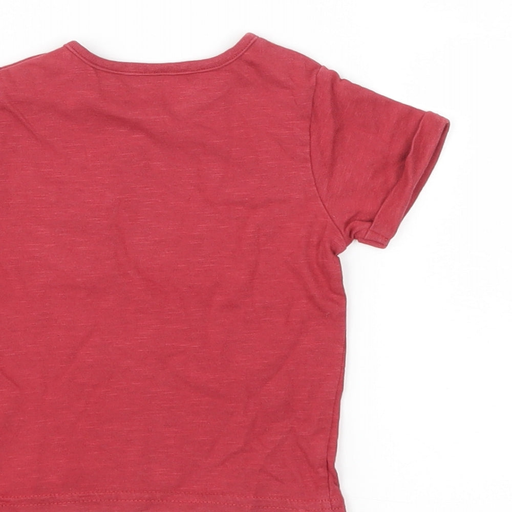 TU Boys Red   Basic T-Shirt Size 6-9 Months