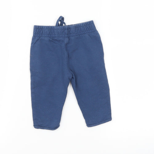 Mothercare Boys Blue   Jogger Trousers Size 3-6 Months