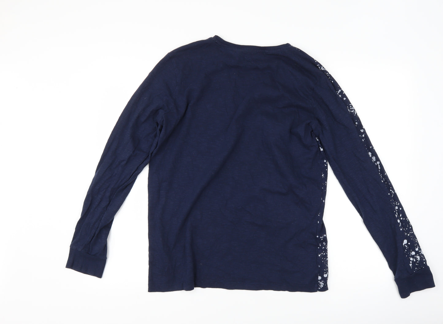 F&F Boys Blue   Basic T-Shirt Size 14-15 Years  - Paint Splat