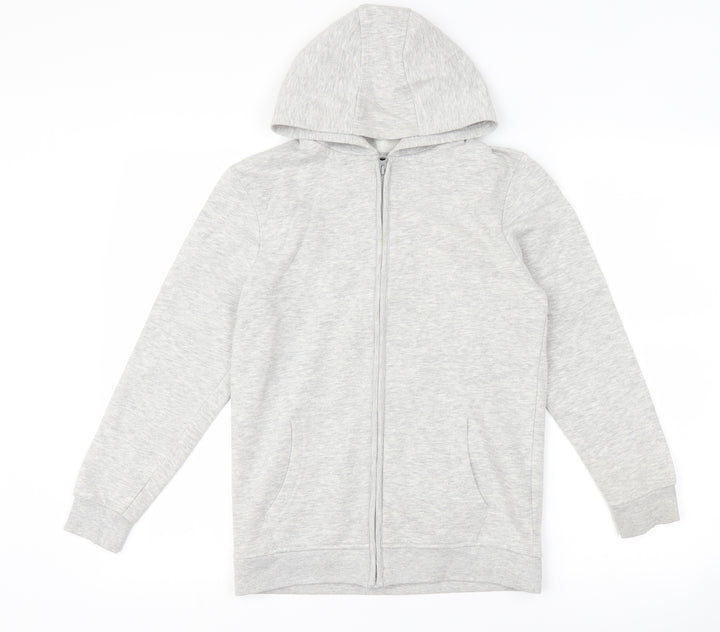George Girls Grey   Full Zip Hoodie Size 11-12 Years