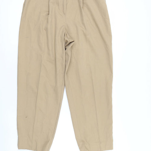 Essentials Womens Beige   Trousers  Size 14 L25 in