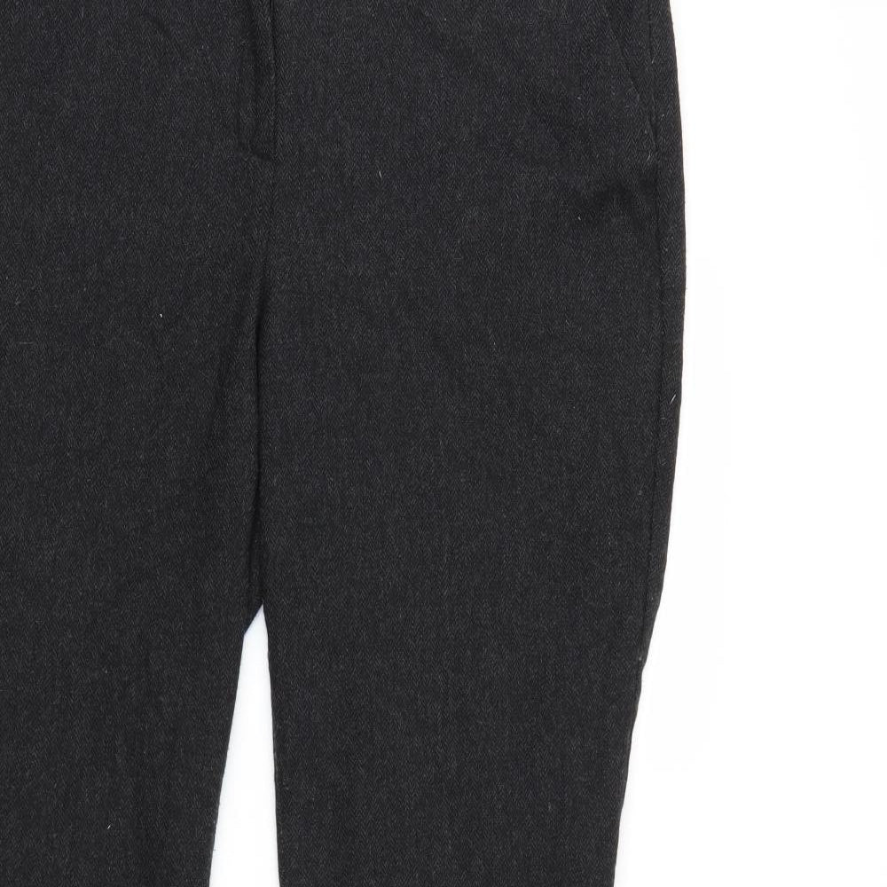 M&S Womens Black   Trousers  Size 14 L27 in