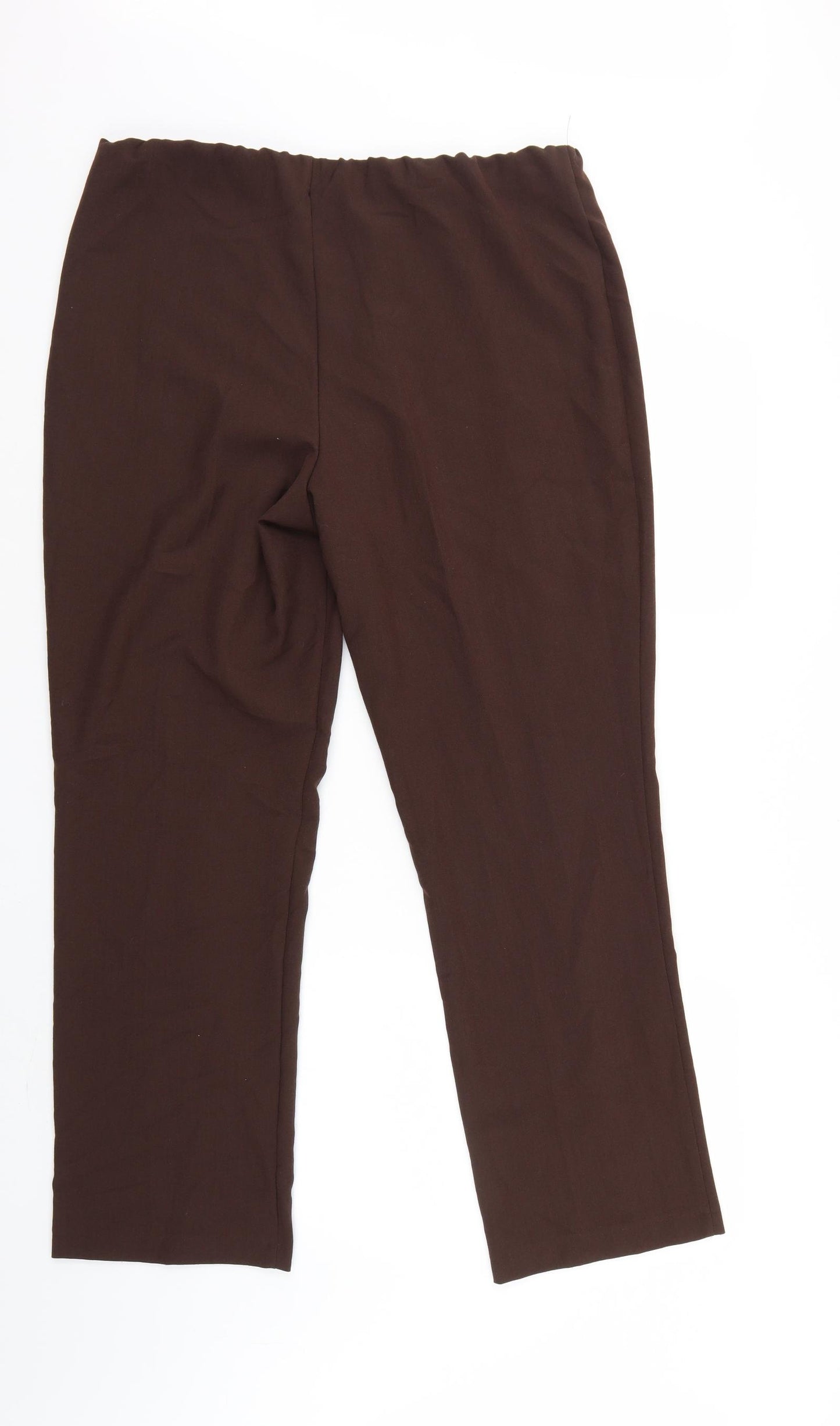 Classic Womens Brown   Trousers  Size 14 L28 in