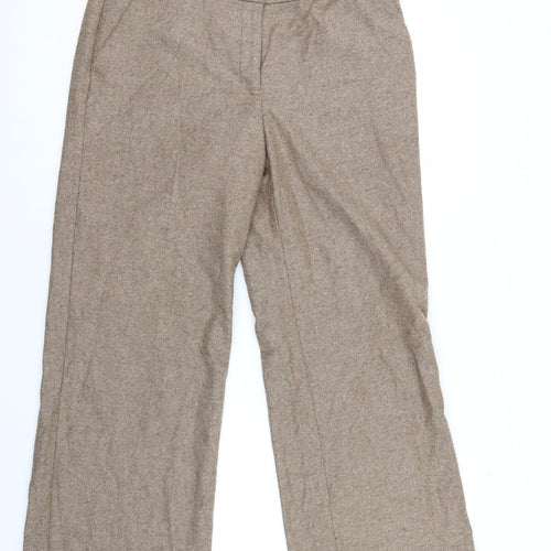 M&S Womens Brown   Trousers  Size 14 L29 in