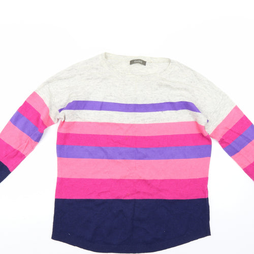 Oasis Womens Multicoloured Striped  Pullover Jumper Size S