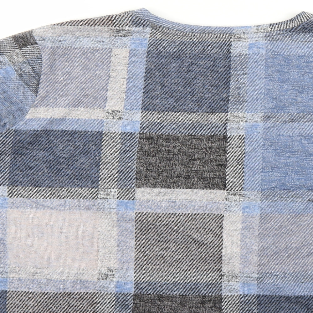 M&S Womens Multicoloured Check  Pullover Jumper Size 22