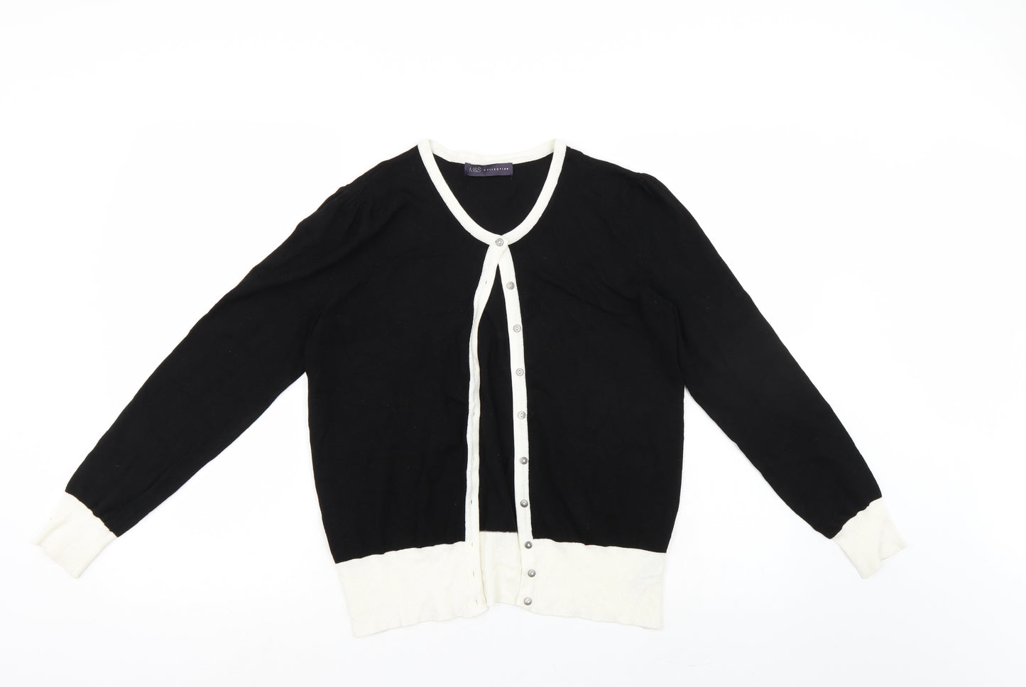 M&S Womens Blue   Cardigan Jumper Size 12