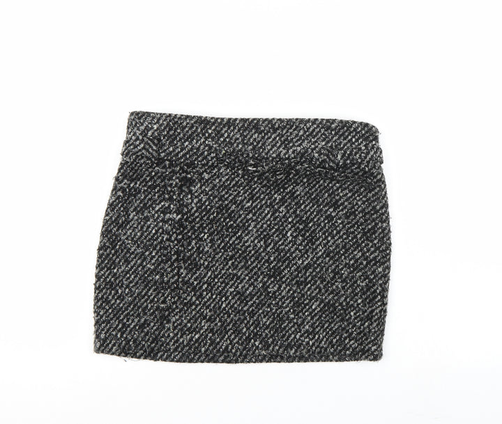 Castro Womens Grey A-Line Skirt Size 8