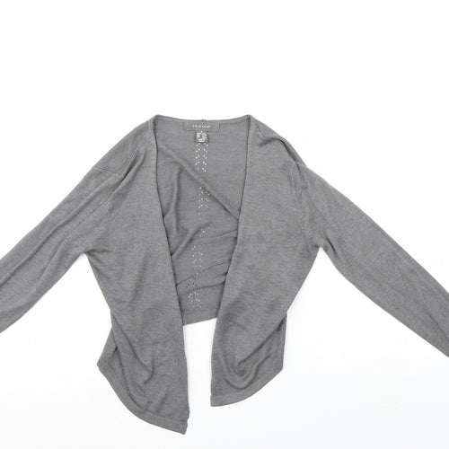 Primark Womens Grey   Cardigan Jumper Size 6