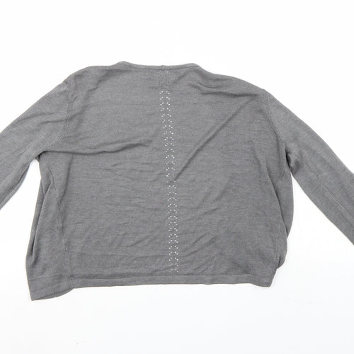 Primark Womens Grey   Cardigan Jumper Size 6