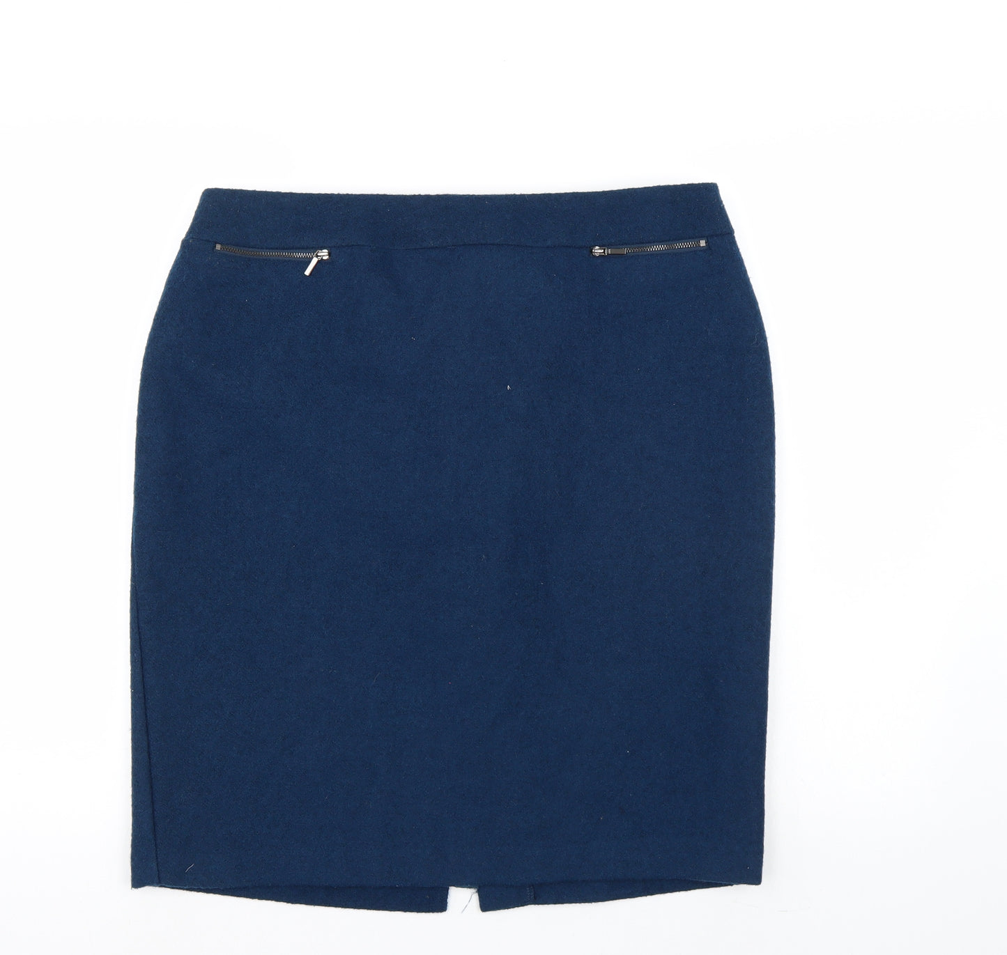 M&S Womens Blue   A-Line Skirt Size 16