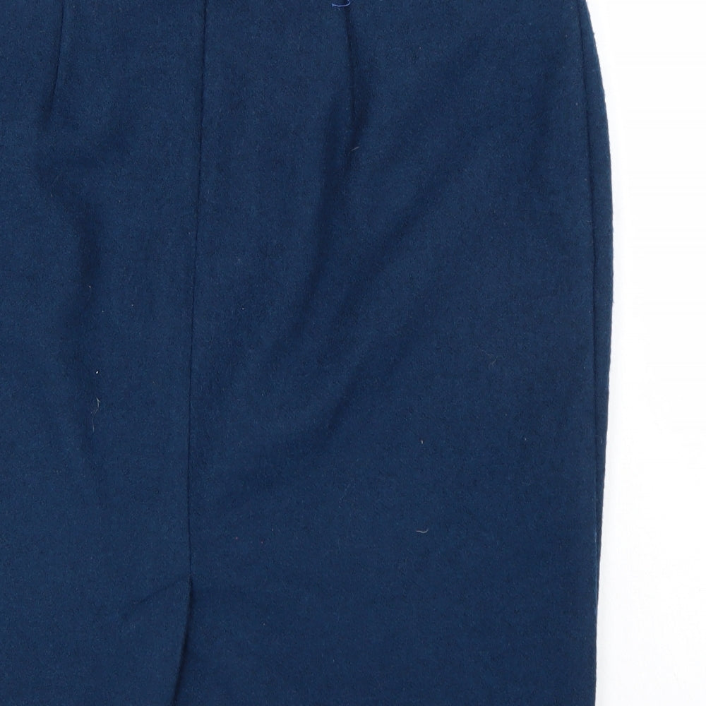 M&S Womens Blue   A-Line Skirt Size 16