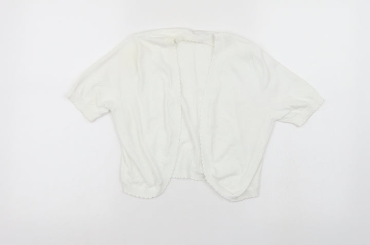 TU Womens White   Cardigan Jumper Size 10