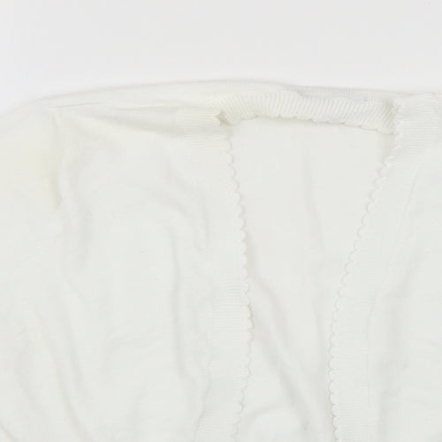 TU Womens White   Cardigan Jumper Size 10