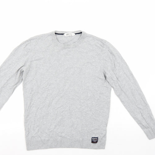 H&M Girls Grey   Pullover Jumper Size 13-14 Years