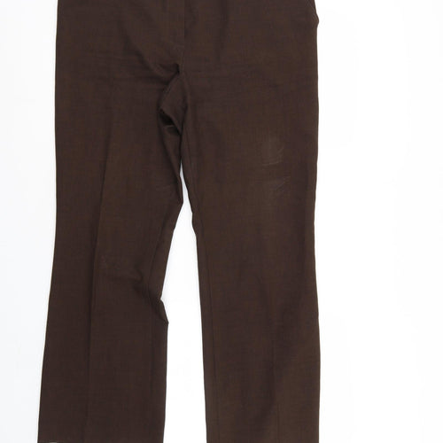 Marks and Spencer Womens Brown   Trousers  Size 14 L28 in