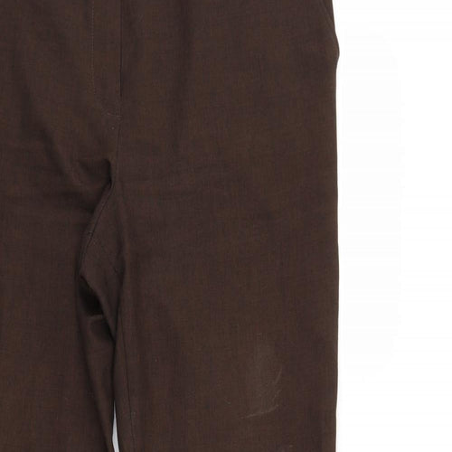 Marks and Spencer Womens Brown   Trousers  Size 14 L28 in
