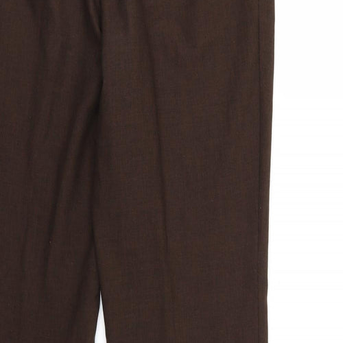 Marks and Spencer Womens Brown   Trousers  Size 14 L28 in