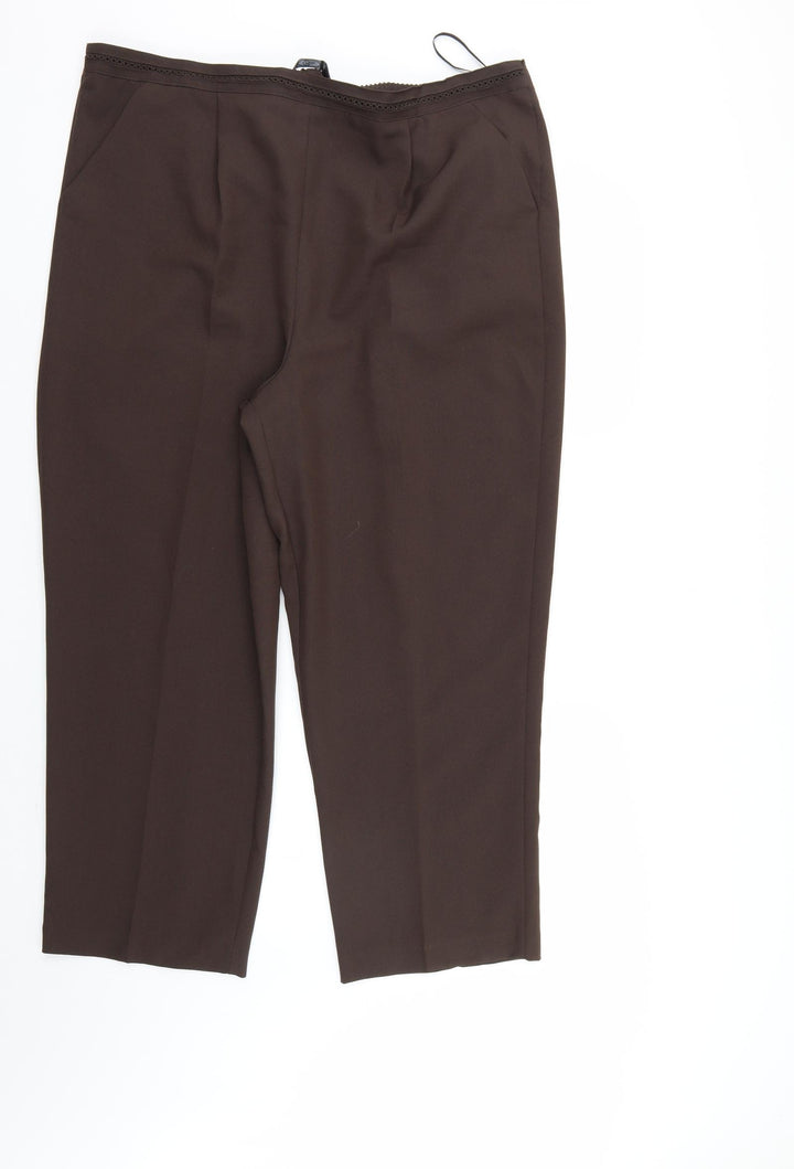 BM Womens Brown   Trousers  Size 20 L27 in