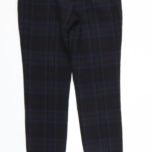 Zara Womens Multicoloured Check  Trousers  Size 4 L27 in