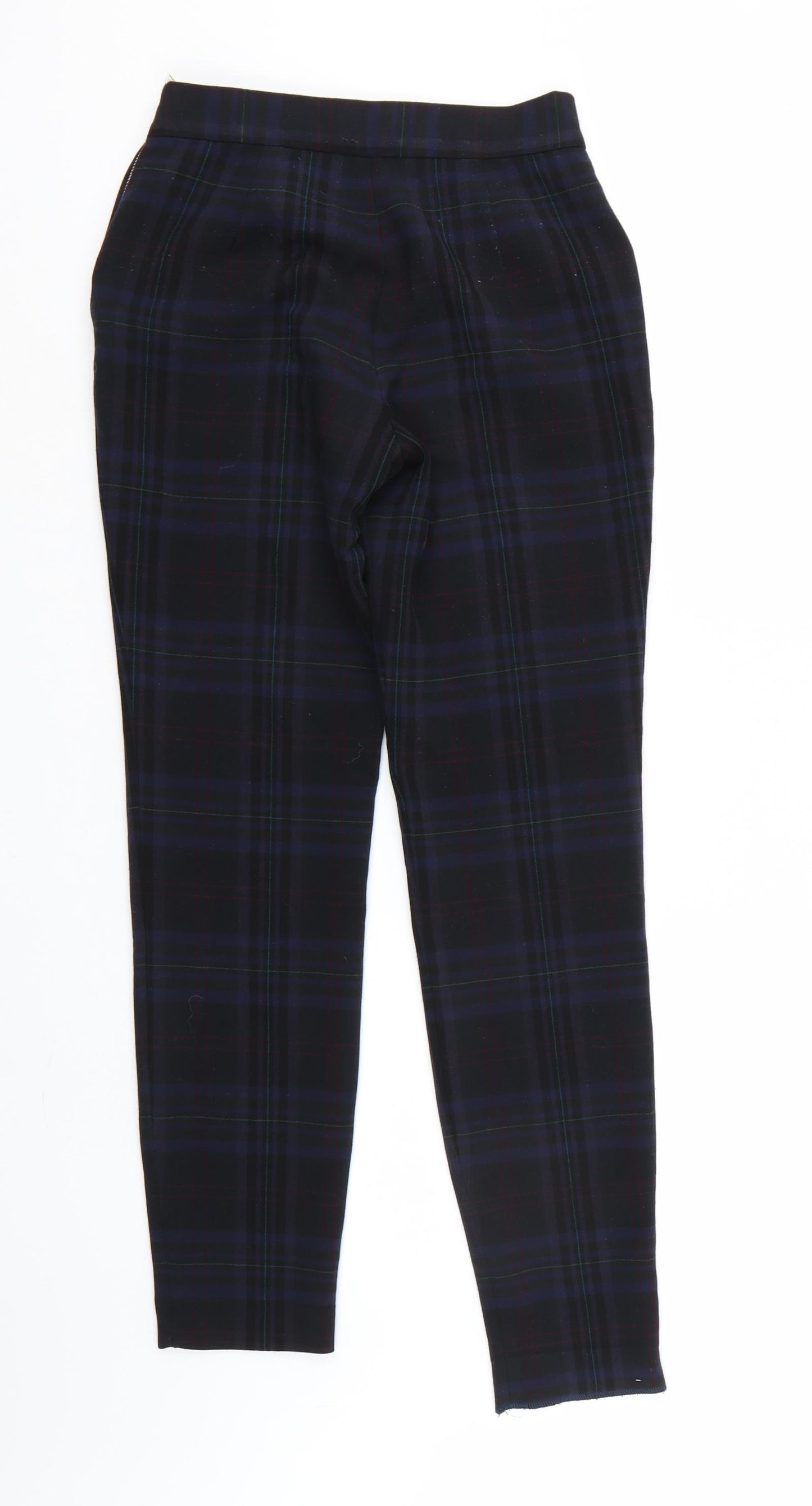 Zara Womens Multicoloured Check  Trousers  Size 4 L27 in