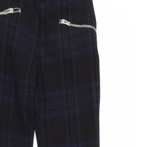 Zara Womens Multicoloured Check  Trousers  Size 4 L27 in