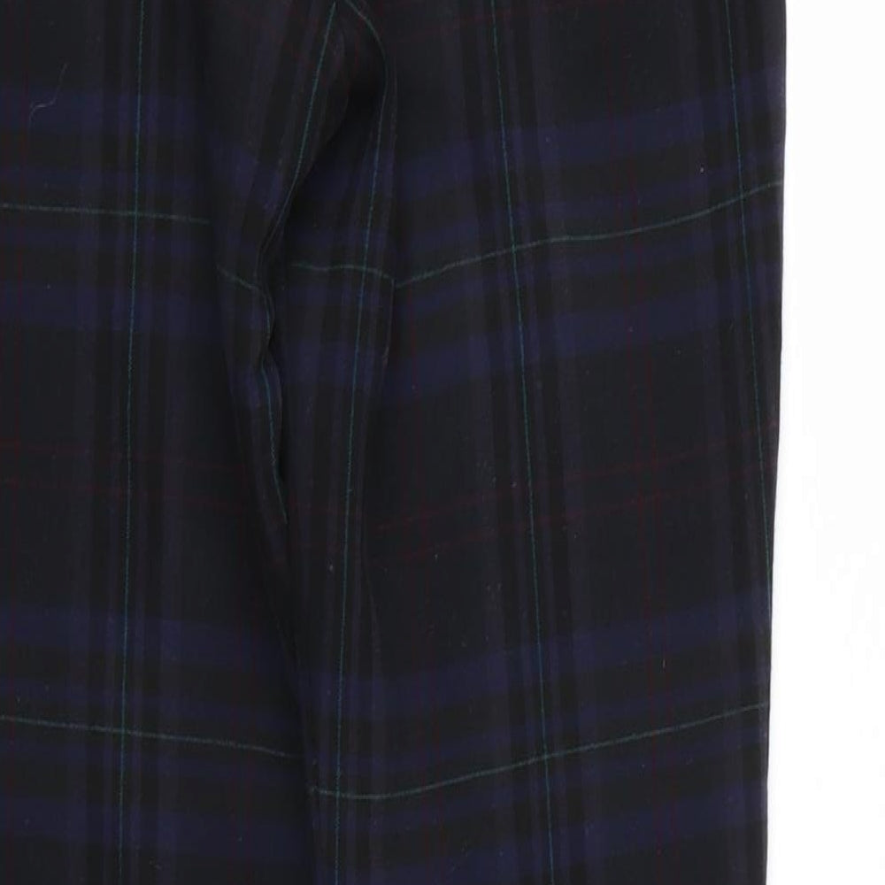 Zara Womens Multicoloured Check  Trousers  Size 4 L27 in