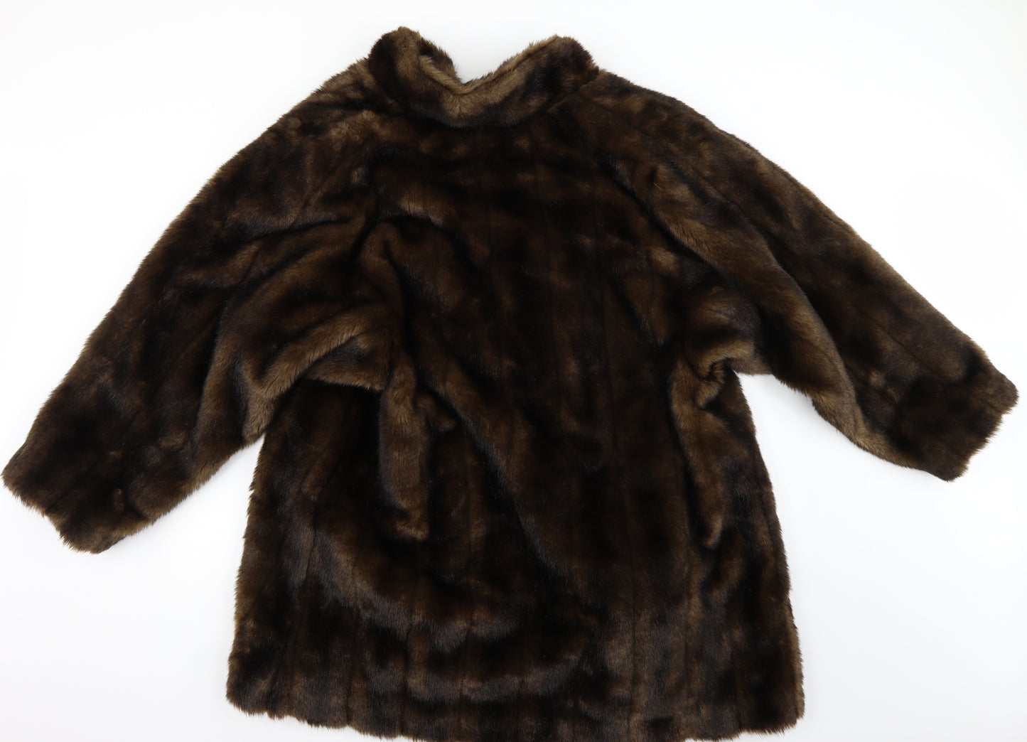 Comme Du Vrai Womens Brown   Windbreaker Coat Size 16