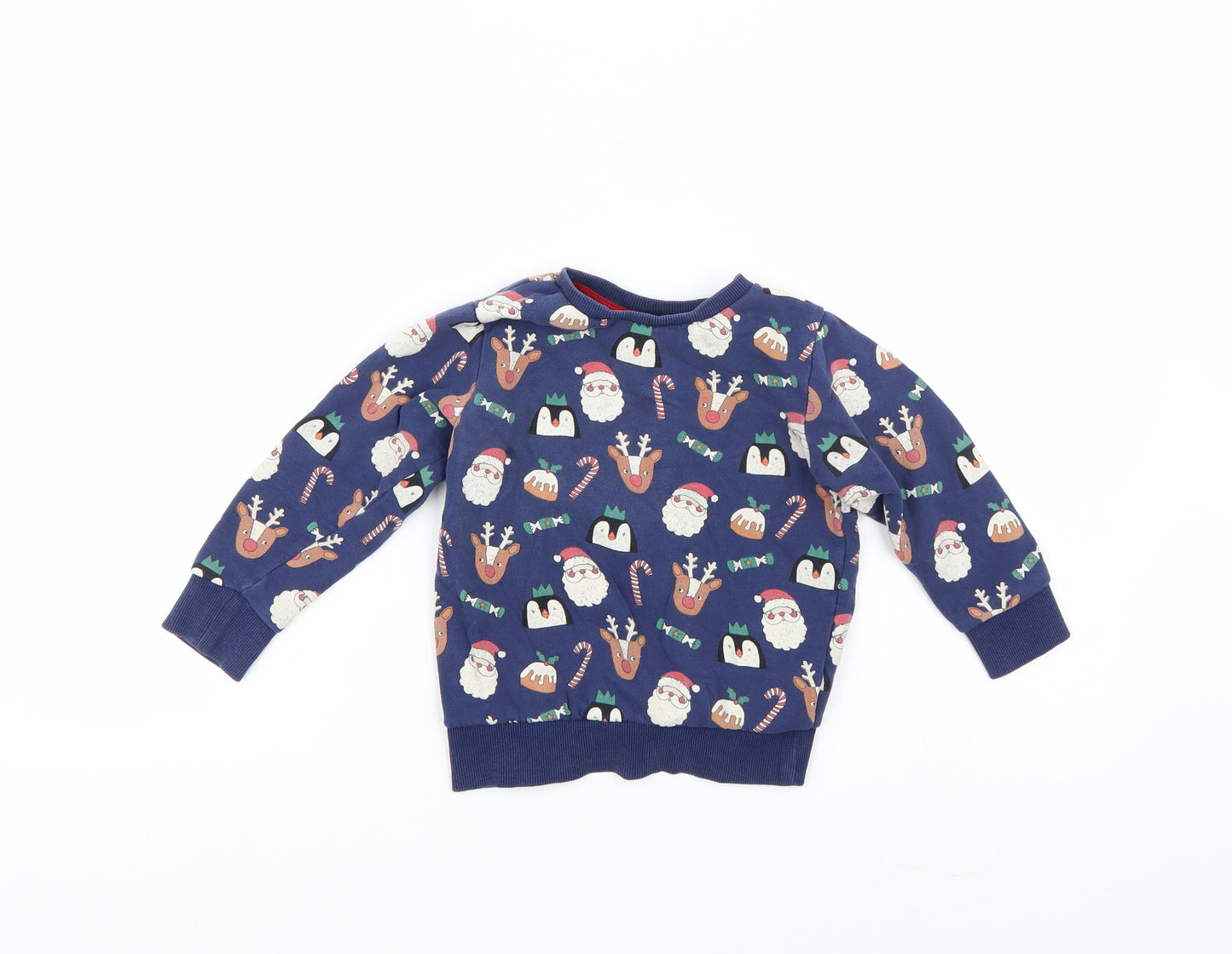 Next 82 Boys Multicoloured   Pullover Jumper Size 3-4 Years  - christmas