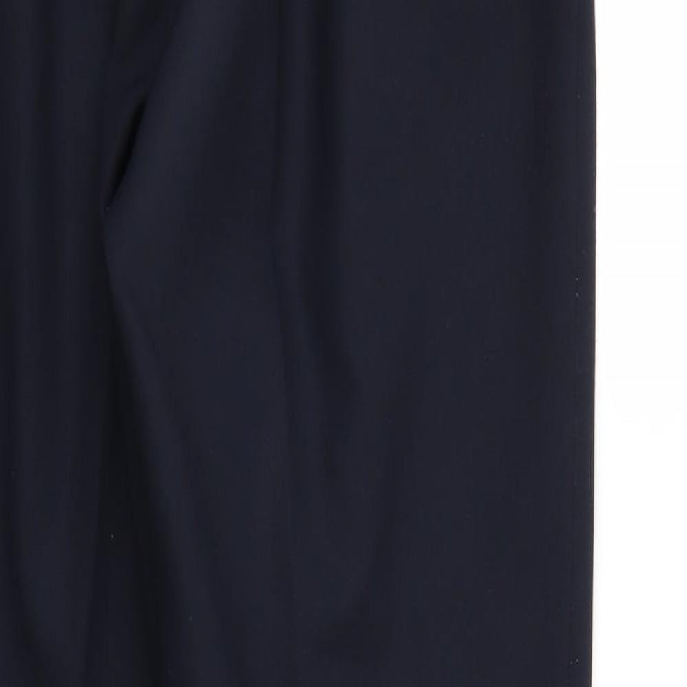 Sarah Hamilton Womens Blue   Trousers  Size 14 L26 in - Elastic Waist