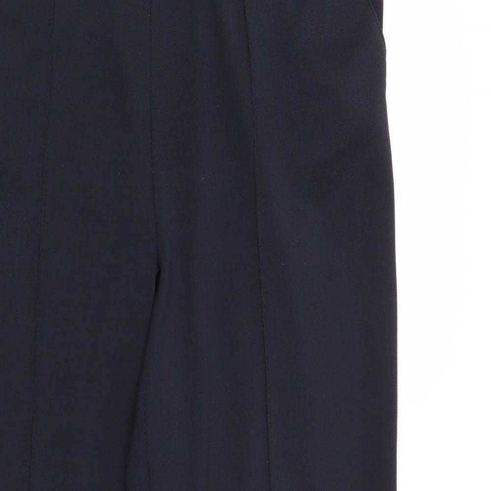 BM Womens Black   Trousers  Size 16 L25 in - Elastic Waist