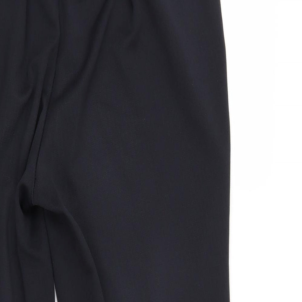 BM Womens Black   Trousers  Size 16 L25 in - Elastic Waist