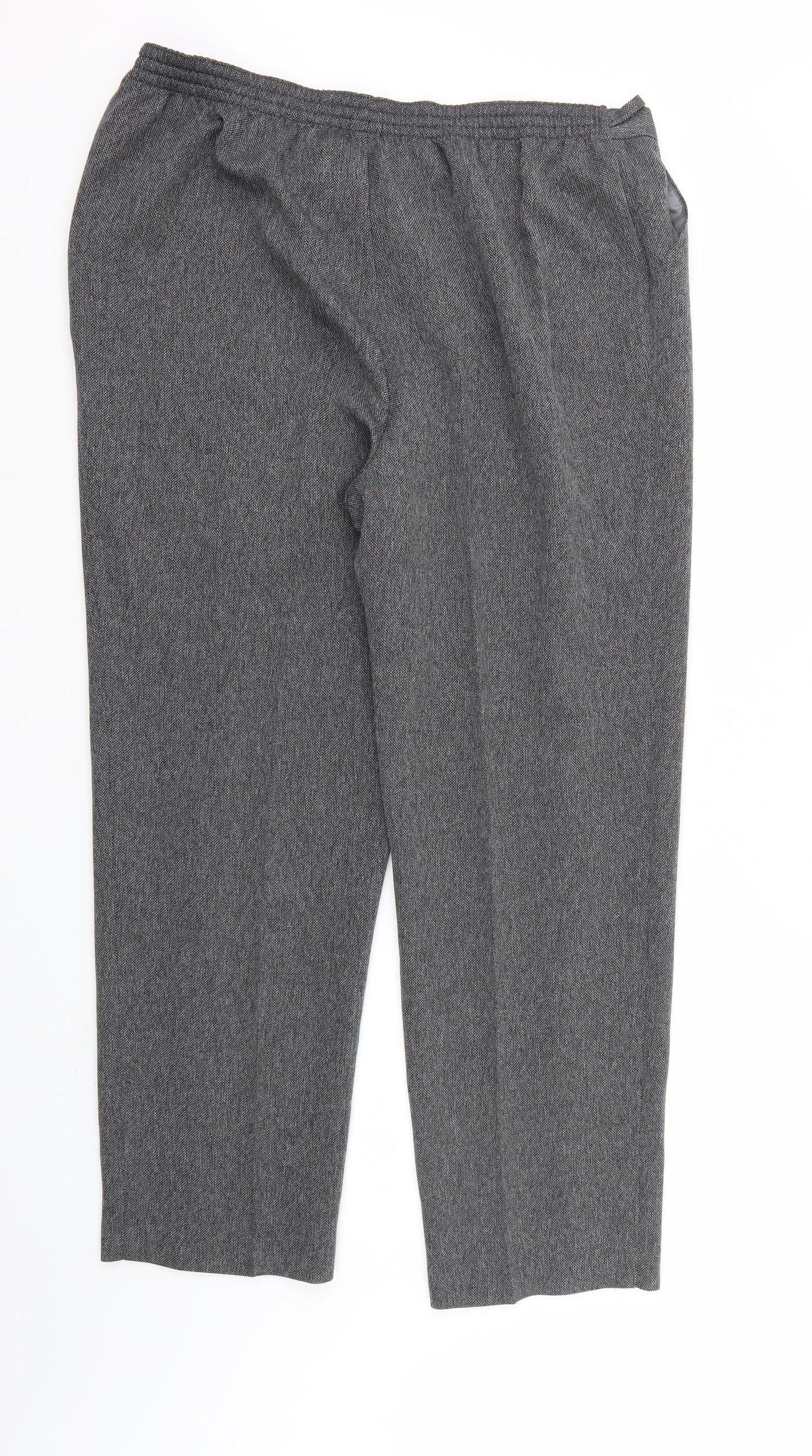 Marks & Spencer Womens Grey   Trousers  Size 18 L29 in