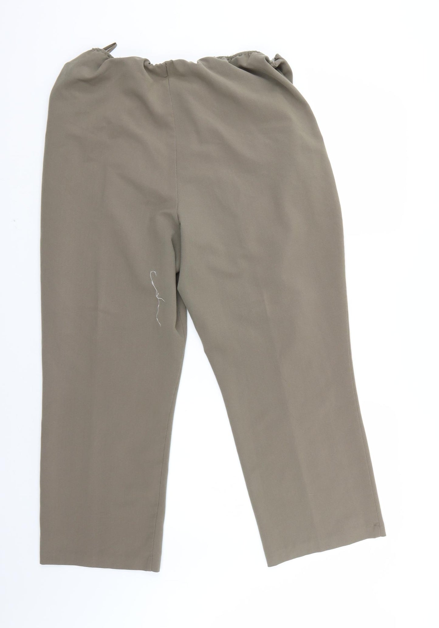 BM Womens Beige   Trousers  Size 18 L26 in - Elastic Waist