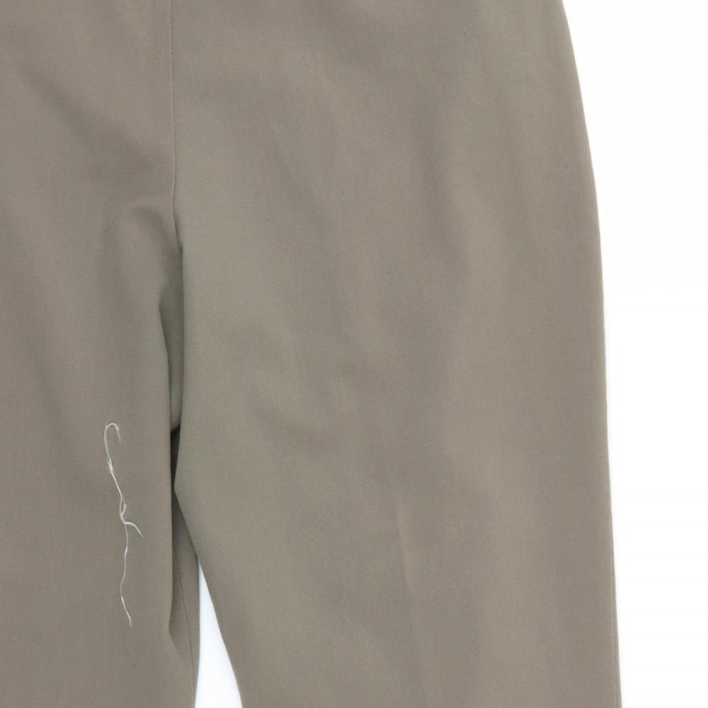 BM Womens Beige   Trousers  Size 18 L26 in - Elastic Waist