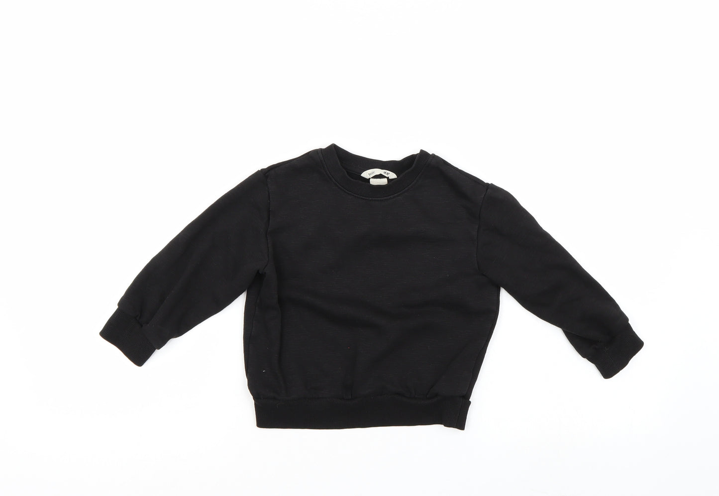 H&M Boys Black   Pullover Sweatshirt Size 3-4 Years
