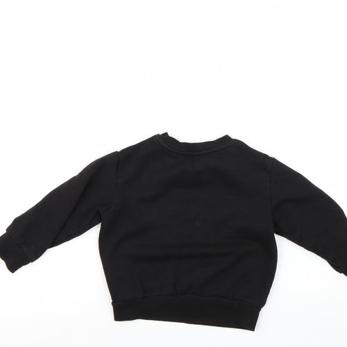 H&M Boys Black   Pullover Sweatshirt Size 3-4 Years