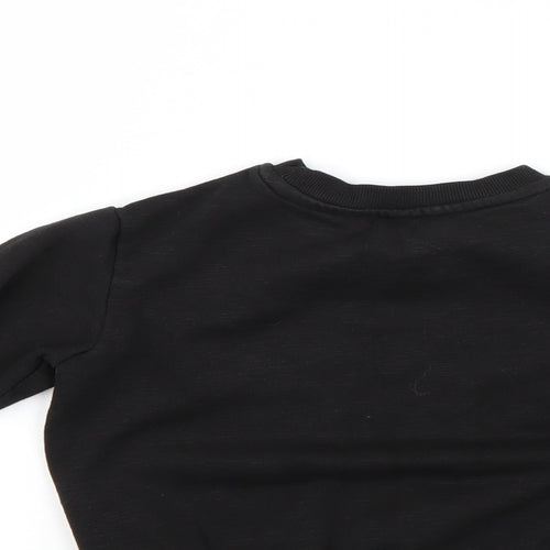 H&M Boys Black   Pullover Sweatshirt Size 3-4 Years