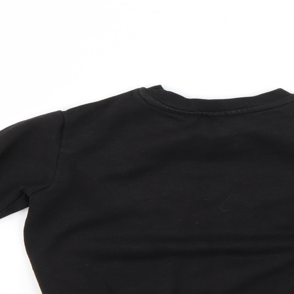 H&M Boys Black   Pullover Sweatshirt Size 3-4 Years