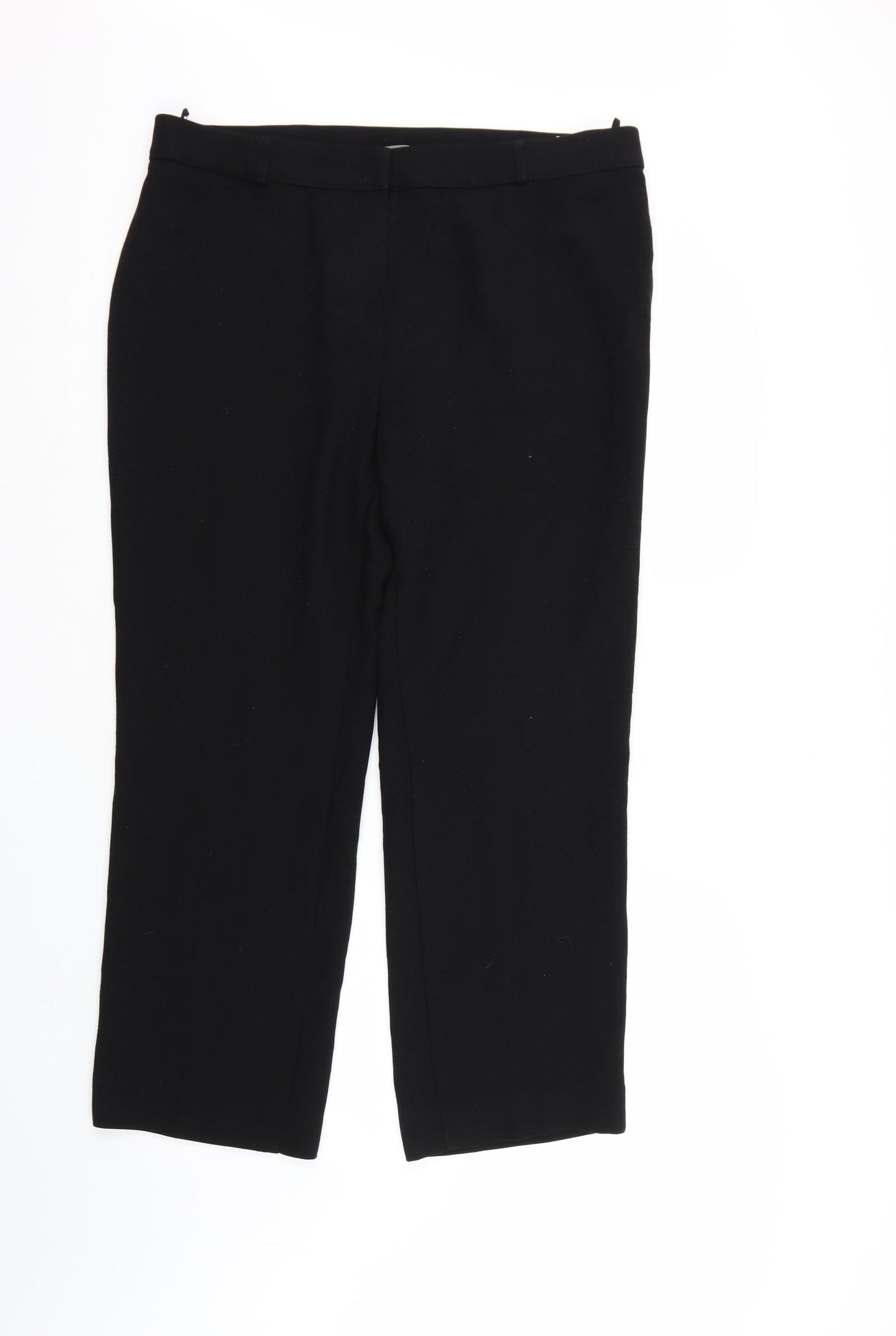 Marks & Spencer Womens Black   Trousers  Size 18 L27 in
